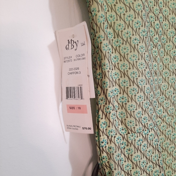 GREEN MID-CENTURY MODERN DRESS SIZE 10 - Picture 5 of 5